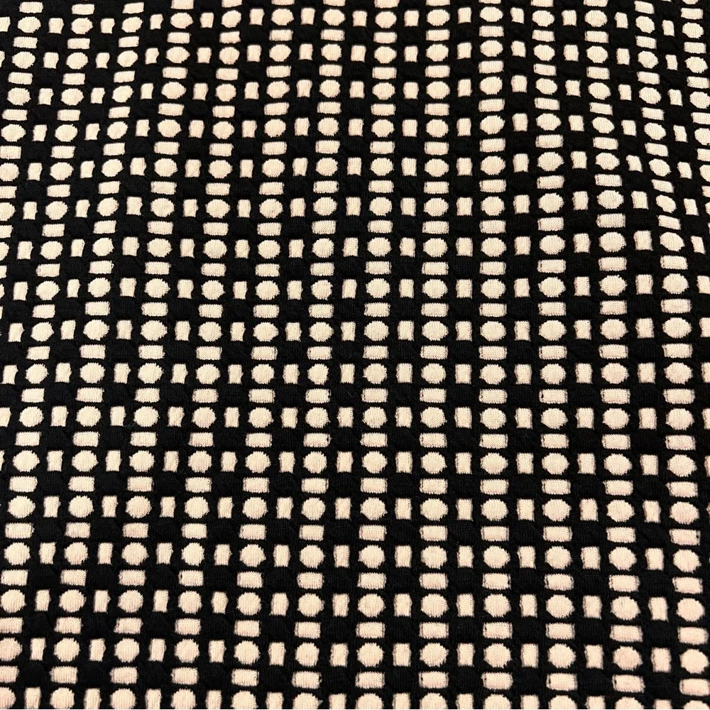 NEW $80 Ann Taylor LOFT Sleeveless Knee-Length Fit & Flare Dress Black Geo Print - Picture 7 of 16
